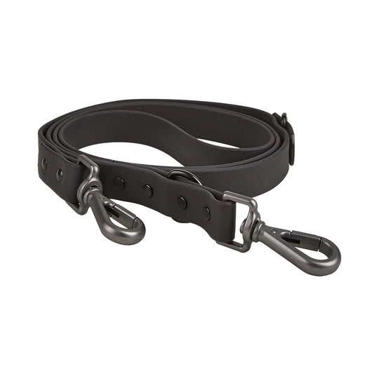 Heavy-duty dog leash with padded handle - Midnight Black color